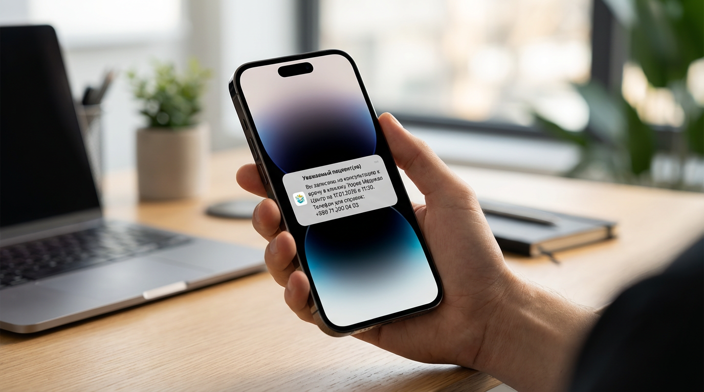SMS уведомление на iPhone
